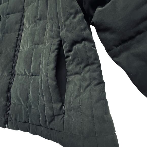 Cole B Sport Quilted Cozy Zippered Down & Feathers Filled Jacket Black Women L - Picture 4 of 9